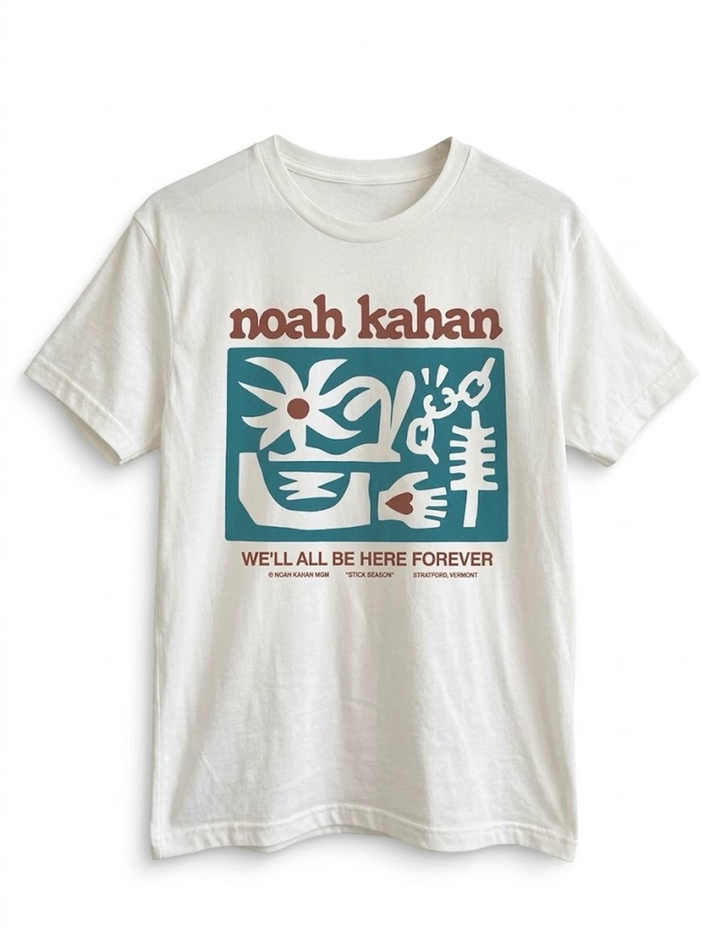 Noah Kahan We'll All Be Here Forever Abstract Folk Art Natural T-Shirt